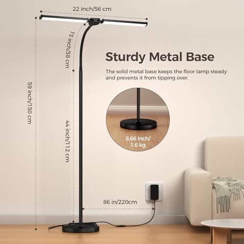 LED Floor Lamp for Living Room,Bright Reading Lamps for Office