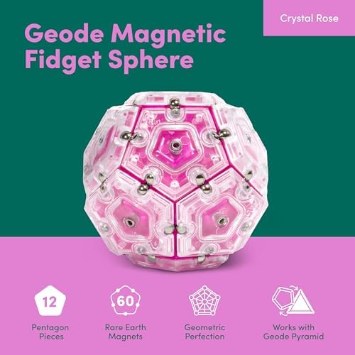Speks Geode Magnetic Sensory Sphere, Stress Relief Tool, Executive Desk Toy