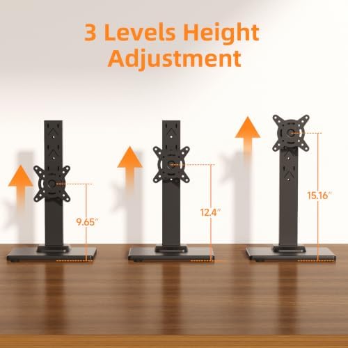 Suptek Single LCD Monitor Stand Mount Riser for 13-43 Inch Screen