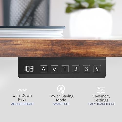 VIVO Black Dual Motor Electric Standing Desk Frame, DESK-V122EB