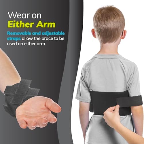 BraceAbility Pediatric Shoulder Immobilizer | Child Size Arm Sling Stabilizer for Broken Collarbone & Shoulder Injuries - Fits Toddlers, Kids, Youth & Teens (20" - 30" Chest Circumference)