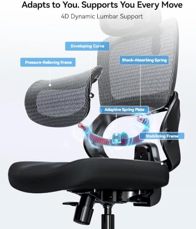 SIHOO B100 SE Ergonomic Office Chair, Desk Chair with Lumbar Support 300lbs