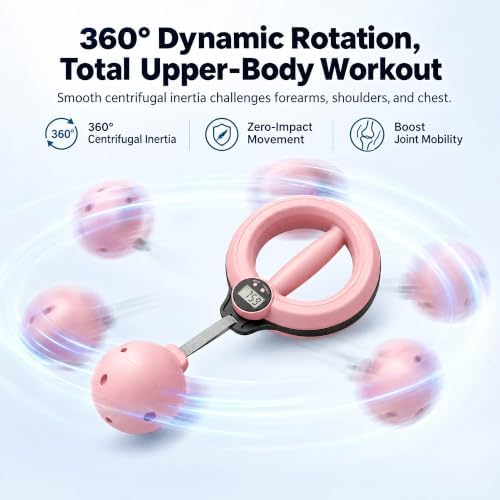 Infinity Arm Hoop,Rotating Wrist and Forearm Trainer with Digital