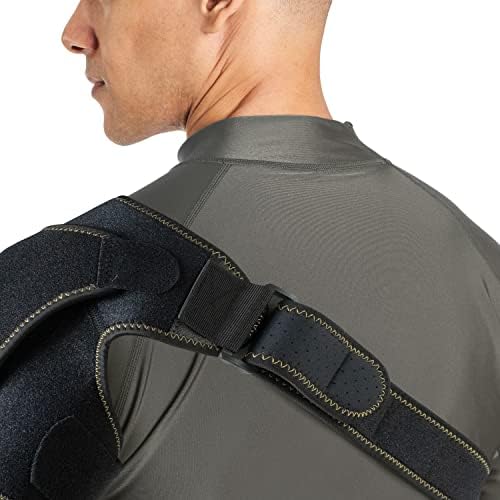 CopperJoint Rotator Cuff Shoulder Brace, Adjustable Wrap Support, One Size