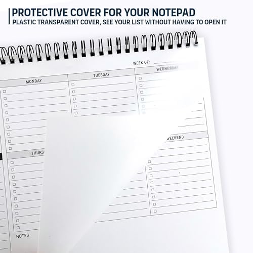 Of a Happy Kind Weekly To Do List Spiral Planner Pad, Undated Work Notepad