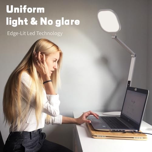 LitONES LED Desk Lamp for Home Office, Soft Edge-lit Design, Modern Style