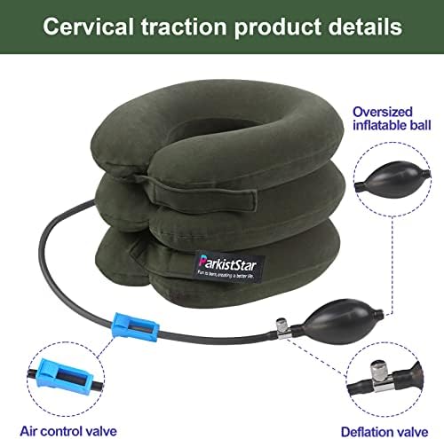 Cervical Neck Traction Device, Inflatable Neck Extended Traction Stand