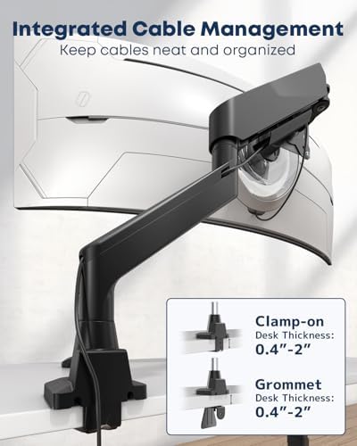Ultrawide Monitor Arm fits 17-49 Inch Heavy Duty Flat/Curved Monitor