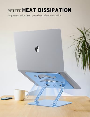 Z-Shaped Laptop Stand for Desk Fits 10"-16" Notebook, Sky Blue