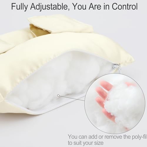 Satin Neck Pad Strap Cushion for Arm Sling Pillow Comfort Support Padding Rotator Cuff Replacemet Surgery Elbow Brace Carry Padded Cover Broken Wrist Hand Injury, Champagne
