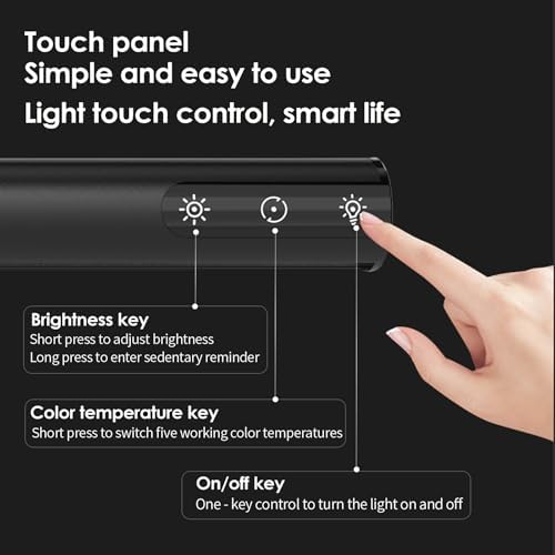 BY-J PC Screen Lamp with Remote Control, Adjustable Screen Light Automatic Dimming, LED USB Computer Lamp 17 in Monitor Light Bar Lighting for Office Gaming
