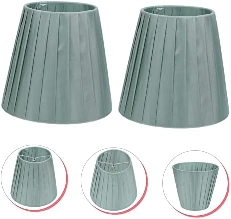 Xmas 2pcs Cloth Art Lamp Shades for Table Light Cover