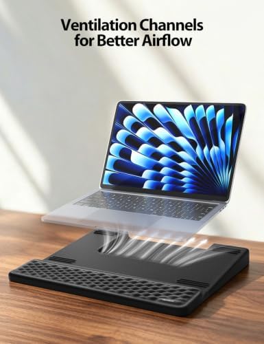 Vaydeer Laptop Stand with Wrist Support, Memory Foam Laptop Wrist Rest