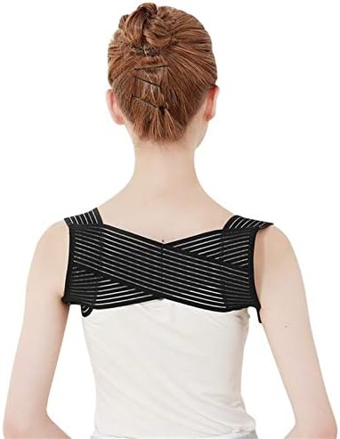 DSMYYXGS Back Correction Belt Back Posture Corrector Shoulder Back Shoulder Lumbar Posture Correction for Men Women (Size : Large)