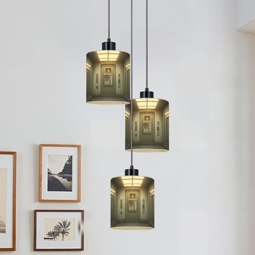 3 Pack Cylinder Glass Lamp Shade Control Panel Display Lights Walls Illuminated Ceiling Painting Design Covers with 1-5/8" Fitter Opening Light Fixture Replacement for Table Lamp Bathroom Vanity Light