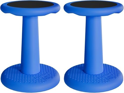 Dynamic Kids Wobble Stools, 2-Pack, 17.7-Inch, Blue