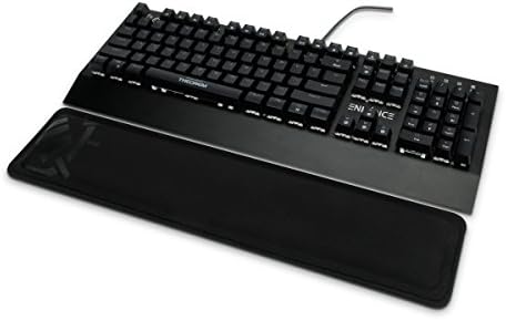 ENHANCE Gaming Keyboard Wrist Rest with Soft Memory Foam - Support for Full Size Keyboards, Wrist Pad with Anti-Fray Stitching, Non-Slip Base - Thick 1 inch Padding for Esports