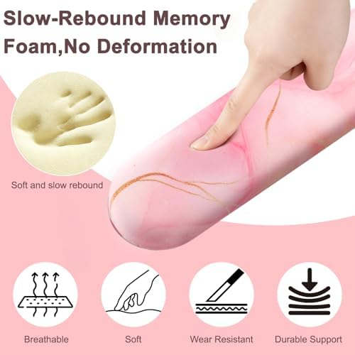 Ergonomic Mouse Pad with Wrist Rest, Mouse Pads for Desk Wrist Support