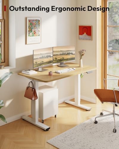 SANODESK 40''x24'' Height Adjustable Electric Standing Desk for Home Office