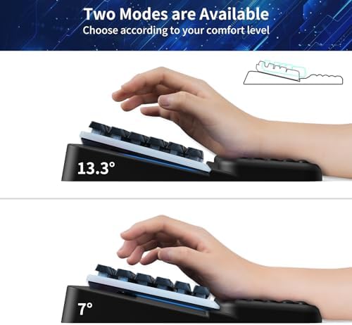 Wrist Rest for Computer Keyboard, Keyboard Wrist Rest, Ergonomic Keyboards Holder for Easy Typing Working, Wrist Pad for Keyboards with Comfortable Wrist Rest for Keyboard Black