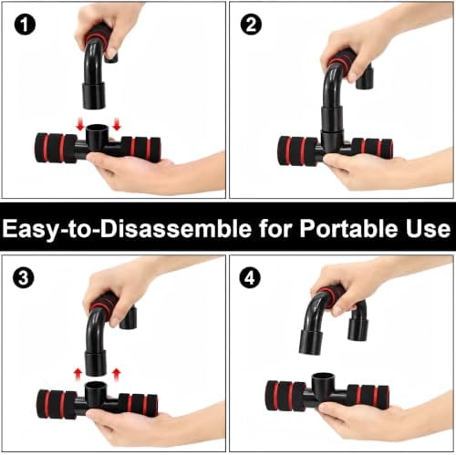 Push Up Bar,Portable Push up Handles for Floor,Strength Training Equipment with Non-Slip Ergonomic Grip,Sturdy Structure,Home Gym Equipment for Men Women Workout