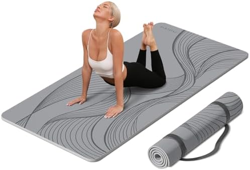 PAIDU Large Yoga Mat 72"x36"x10mm Non-Slip Exercise Mat for Home Gym Studio