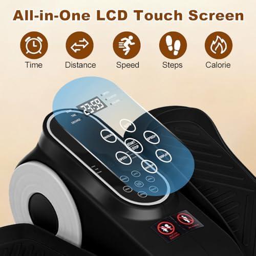 Under Desk Elliptical 12 Gear Adjustable Leg Exerciser for Seniors