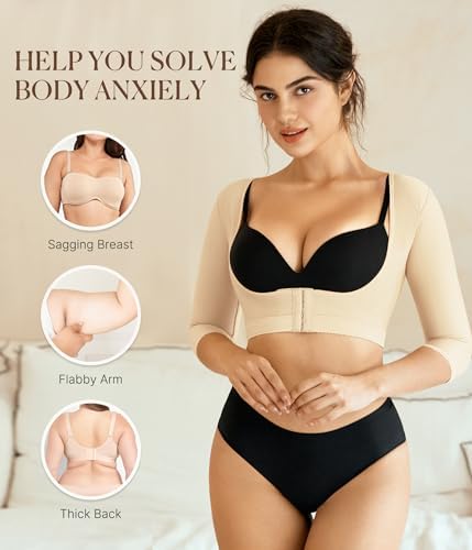 BRABIC Upper Arm Shaper for Women Post Surgical Slimmer Compression Sleeves