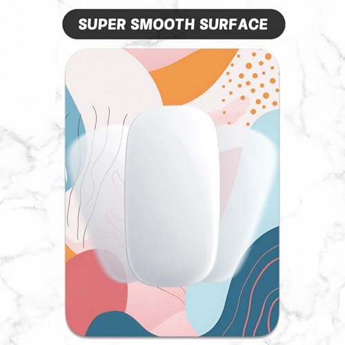 Small Mouse Pad, Mini Mouse Pad 6 x 8 Inch, Thick Rubber Waterproof Mouse Mat, Cute Mousepad for Women Men Wireless Mouse Laptops Home Office, Color Abstract