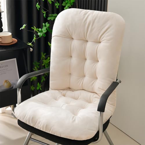 Velvet Rocking Chair Cushions Recliner Cushions with Ties for Home Office