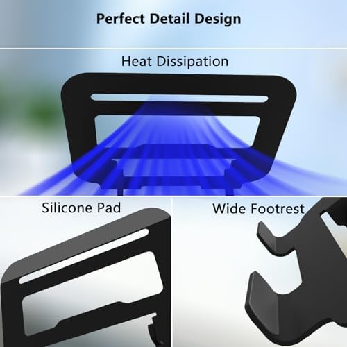 Adjustable Laptop Stand for Desk, Black