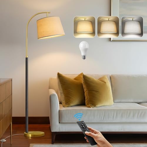 Real Wood Floor Lamps for Living Room Bedroom, 62" Mid Century Modern Lamp