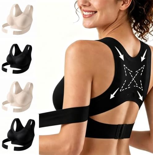 Posture Corrector Bra for Women Front Closure Back Support Bra