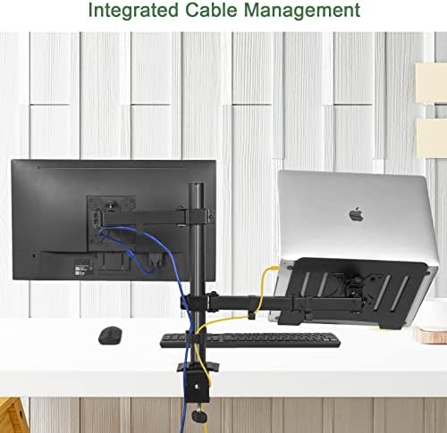 Monitor and Laptop Mount for 13"-27" Screens and Notebook up to 17 inch