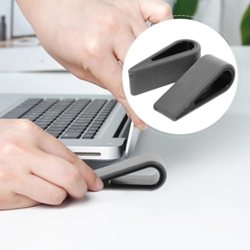ULTECHNOVO Laptop Notebook Holder, 2pcs Laptop Stand Wedge, Ergonomic Keyboard Riser Cooling Feet for Notebook Keyboard Portable Office Desktop Use