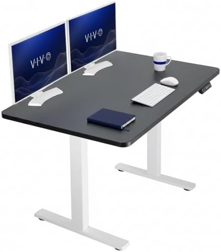 VIVO Black 48 x 30 in Standing Desk, DESK-KIT-1W5B