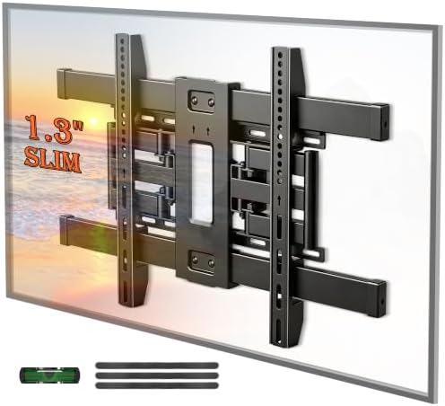 XINLEI 1.3" Ultra Slim TV Wall Mount Full Motion for 32-75 Inch TVs
