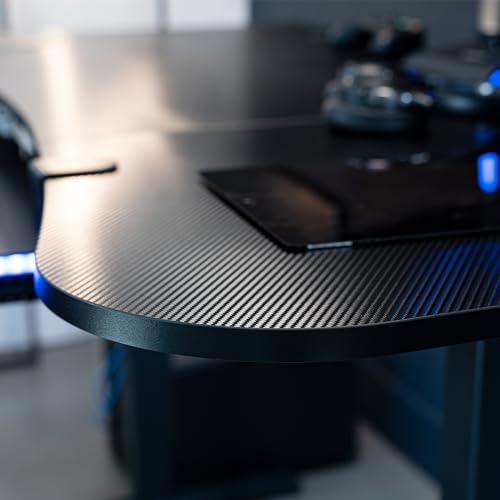 VIVO Black Carbon Fiber 63 x 32 in Standing Desk, DESK-KIT-2B1R