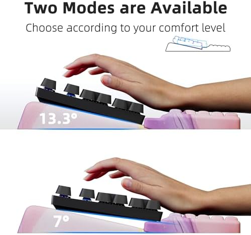 Ospelelf Keyboard Wrist Rest, Comfortable Ergonomic Keyboard Stand Riser Holder for Office Home