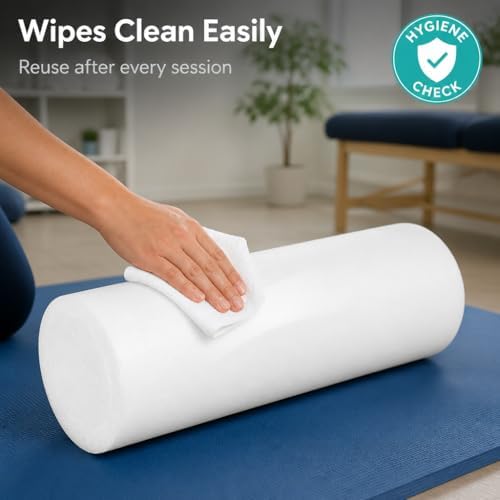 Firm White PE Foam Roller (36" Full Round)