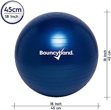 Bouncyband Balance Ball – Create Flexible Seating to Improve Focus at School, Office, or Home with This No-Roll Weighted Ball