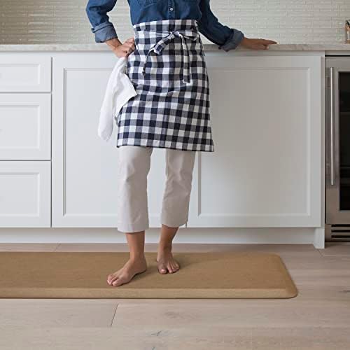 GelPro NewLife Designer Comfort Ergo-Foam Anti-Fatigue Kitchen Floor Mat, 20" x 72", Grasscloth Khaki