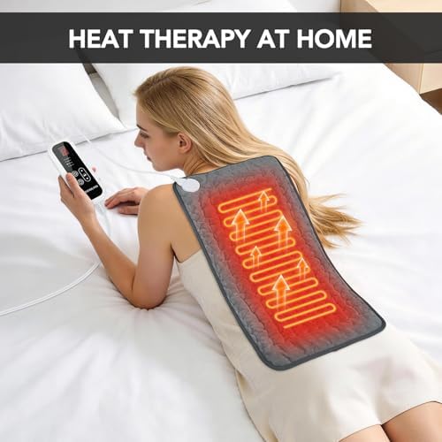 Heating Pad for Back Pain Relief - 24"x12" Electric Heating Pad
