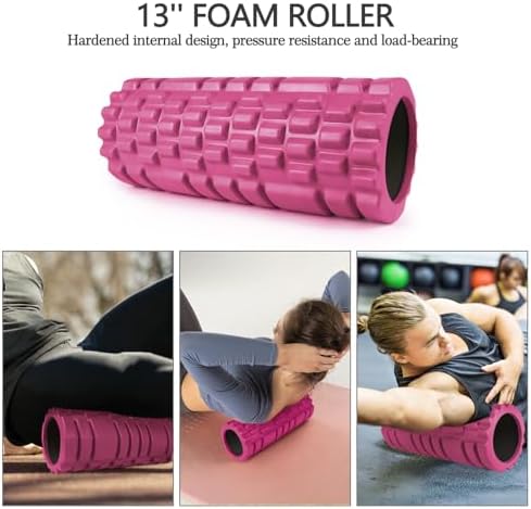 5 in 1 Foam Roller Set High Density Patented Foam Roller for Exercise