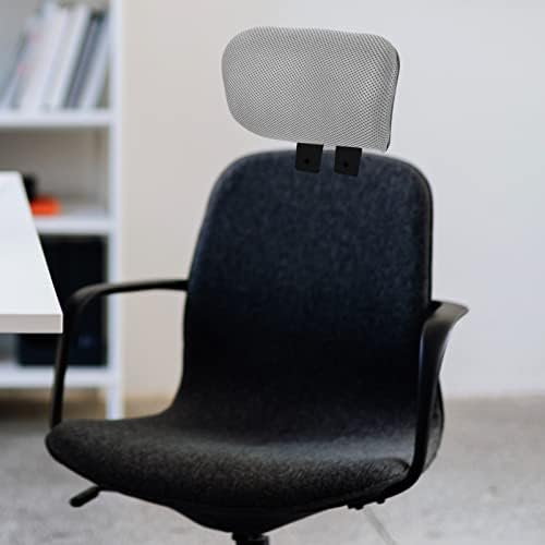 Tofficu Adjustable Ergonomic Office Chair Headrest Attachment for Enhanced Comfort, Compatible with Most Desk Chairs, White