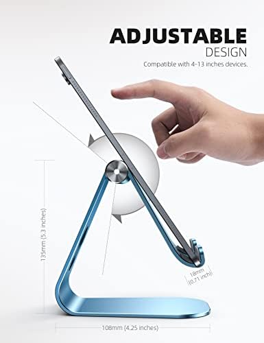 Lamicall iPad Stand Adjustable Tablet Holder, Sturdy Aluminum, Multi-Angle