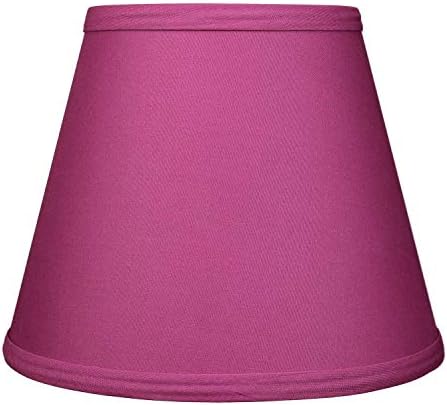 FenchelShades.com Lampshade 6" Top Diameter x 10" Bottom Diameter x 8" Slant Height 6x10x8" with Spider Attachment Diameter 0.5 Inch for Lamps with a Harp (Plum)