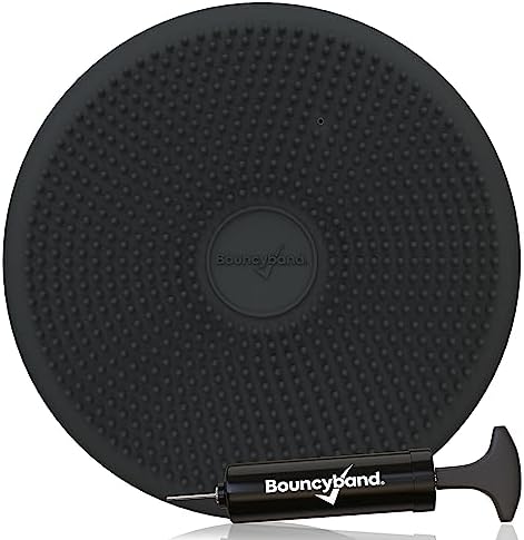 Bouncyband – Wiggle Seat – Gray, 13” D – Large Sensory Cushion for Kids