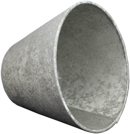 FenchelShades.com Lampshade 6" Top Diameter x 10" Bottom Diameter x 8" Slant Height 6x10x8" with Spider Attachment Diameter 0.4 Inch for Lamps with a Harp (Couture Crushed Sterling)