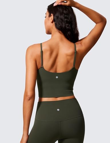 CRZ YOGA Butterlift Scoop Neck Crop Tank Top
